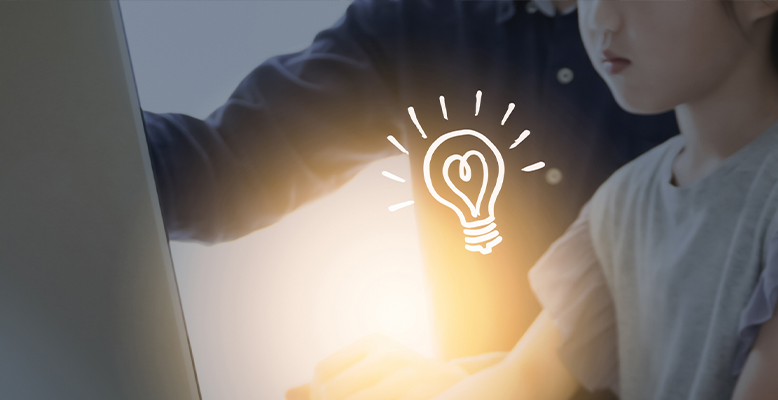 将来を見据えるイメージ